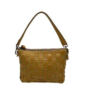 Consuela Brown Woven Leather Tote Bag